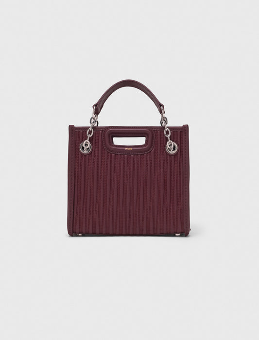 Bolso mini tote de piel acolchado