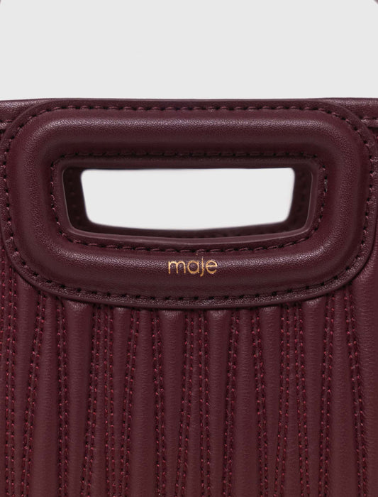 Bolso mini tote de piel acolchado