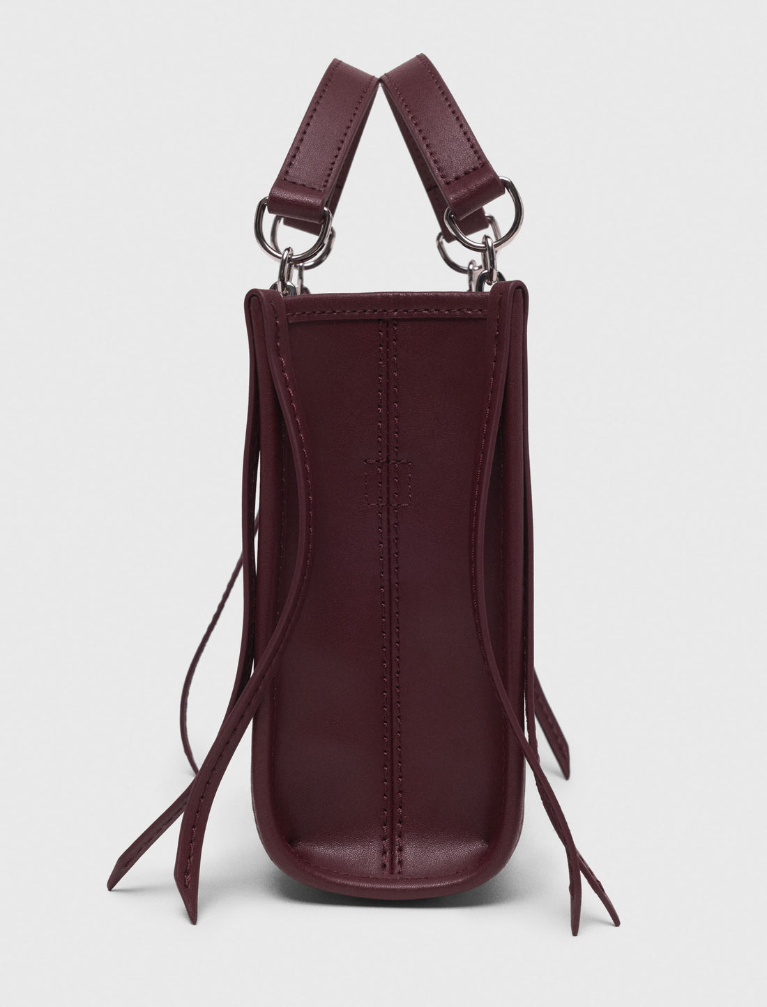 Bolso mini tote de piel acolchado