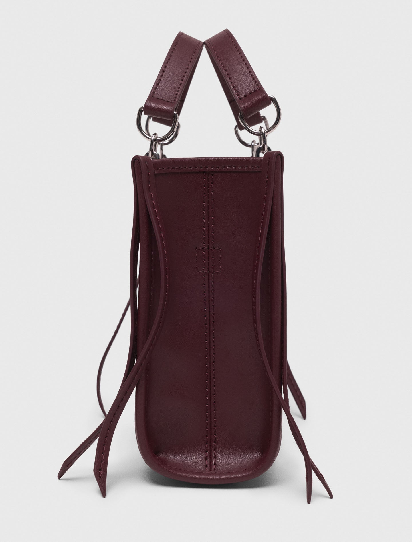 Bolso mini tote de piel acolchado