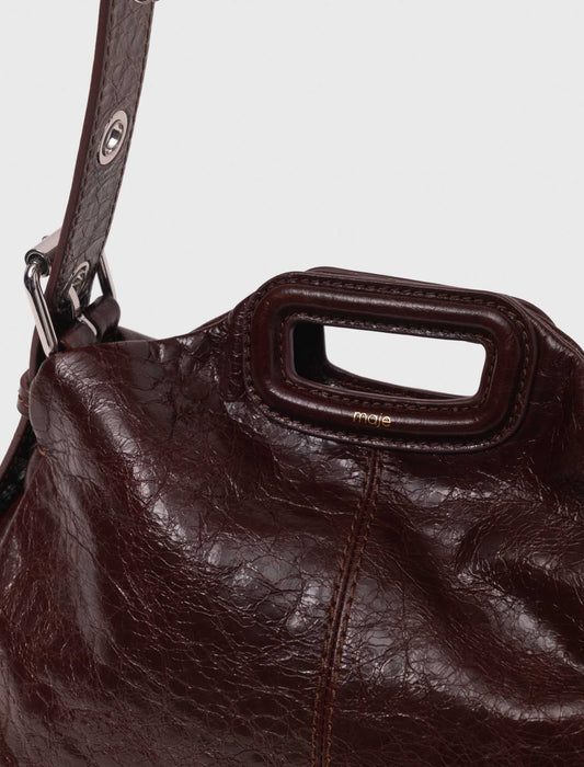 Bolso Miss M de cuero agrietado