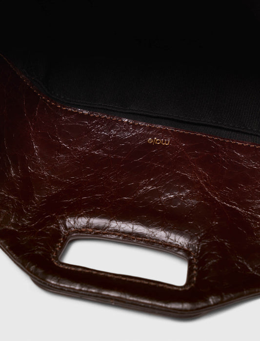 Bolso Miss M de cuero agrietado
