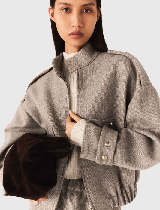 Bolso M tote de piel serraje