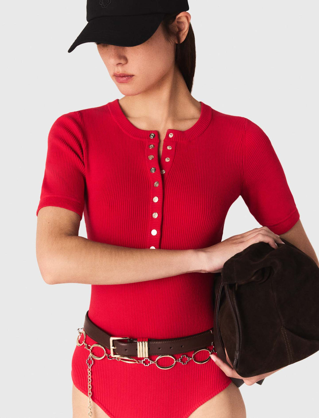 Bolso M tote de piel serraje