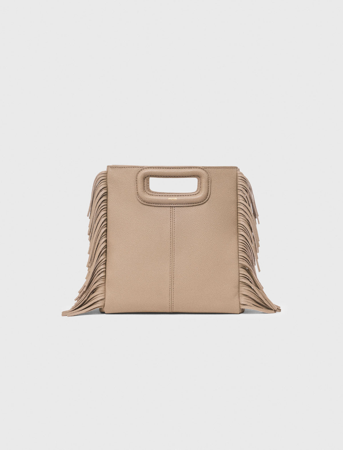 Bolso M de cuero granulado