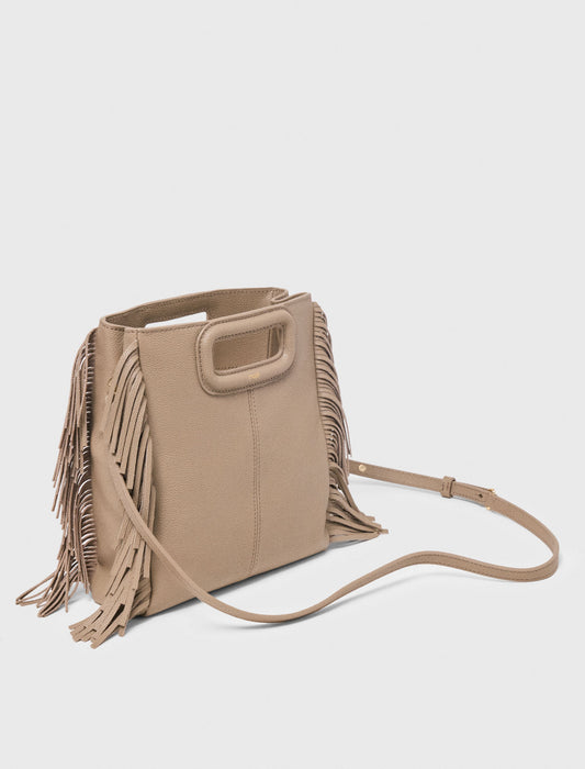 Bolso M de cuero granulado