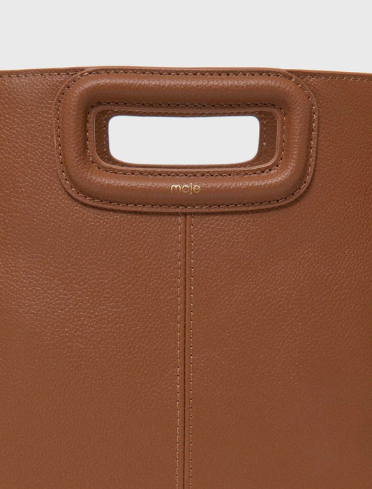 Bolso M de piel granulada