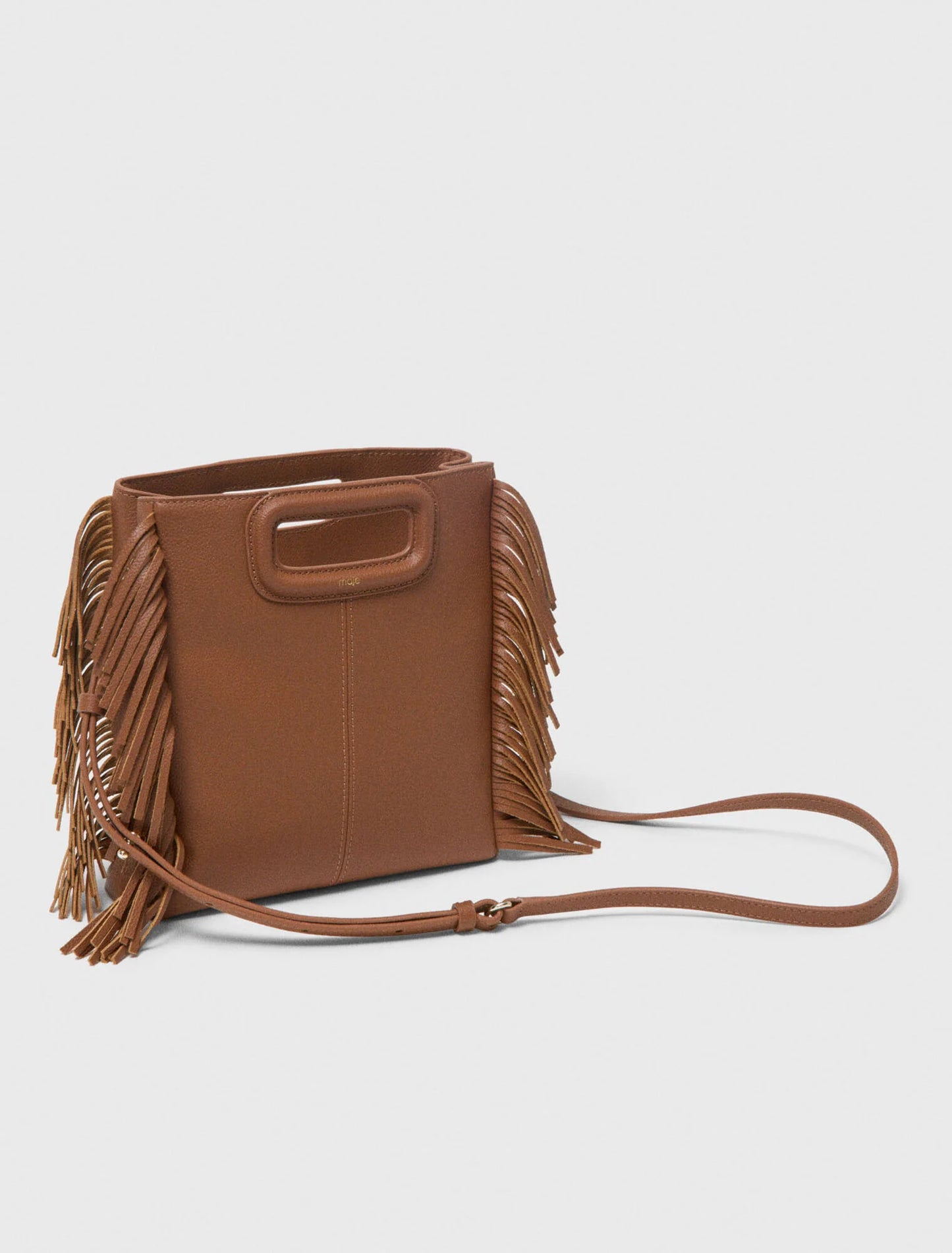 Bolso M de piel granulada