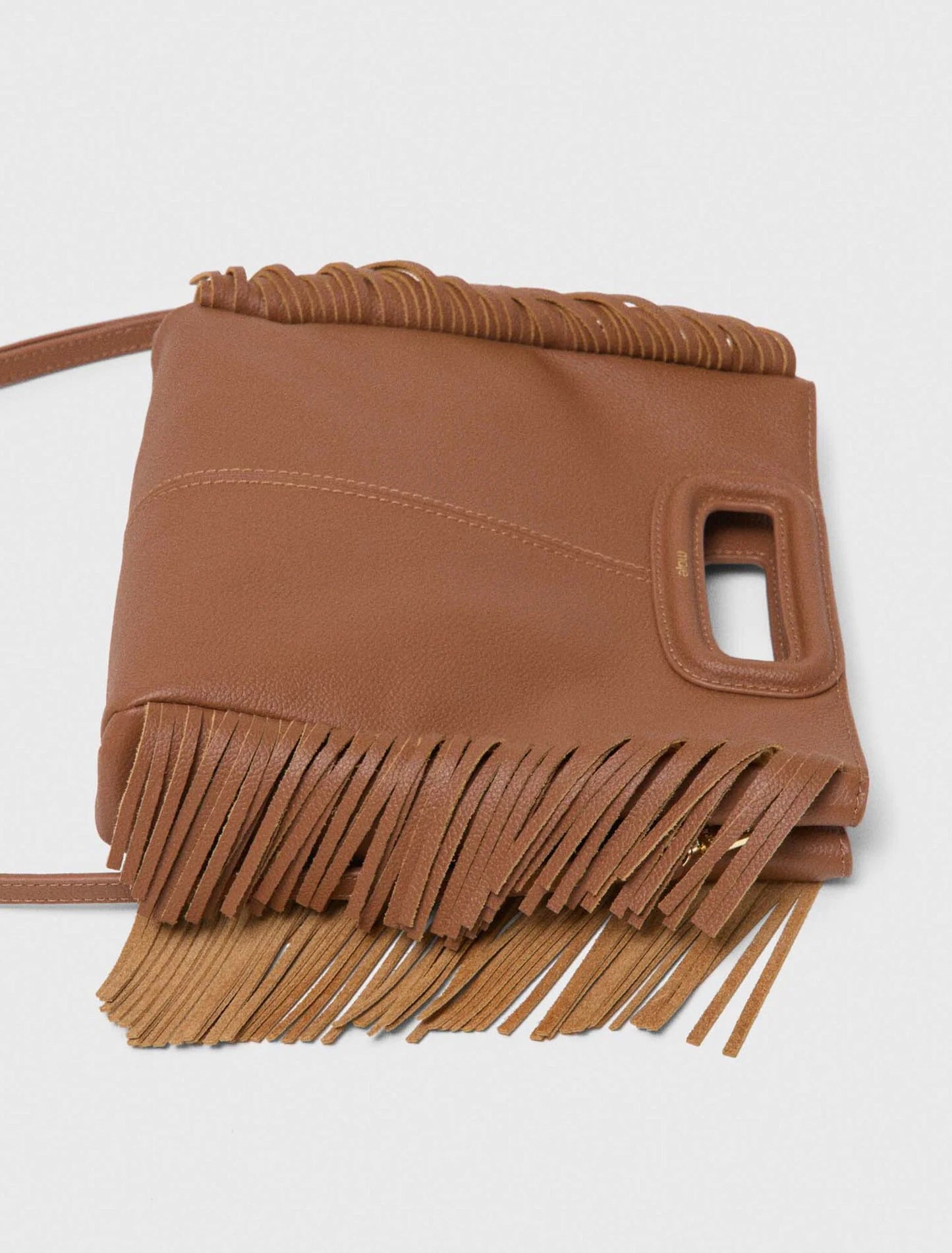 Bolso M de piel granulada