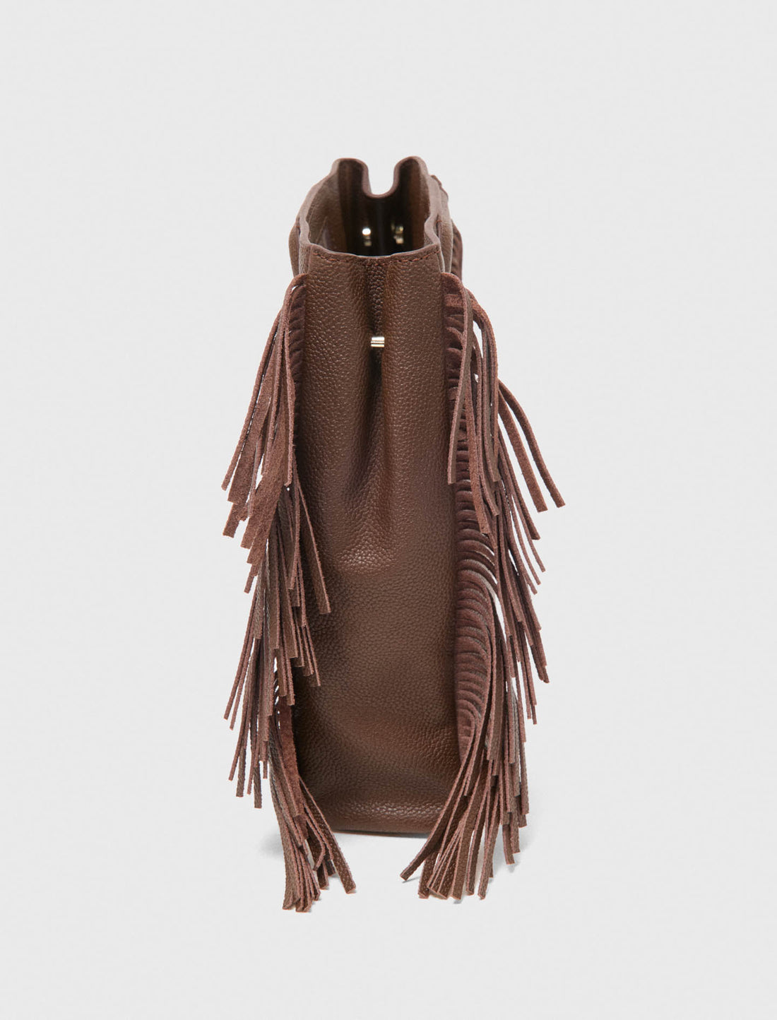 Bolso M de cuero granulado