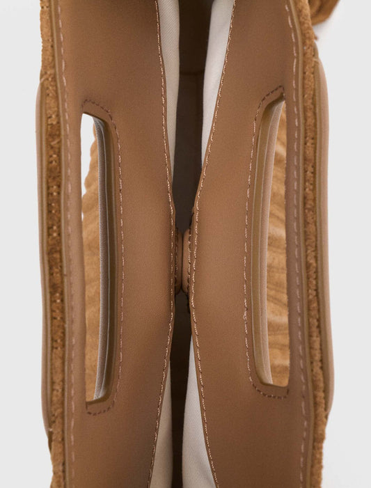 Bolso M de ante acolchado