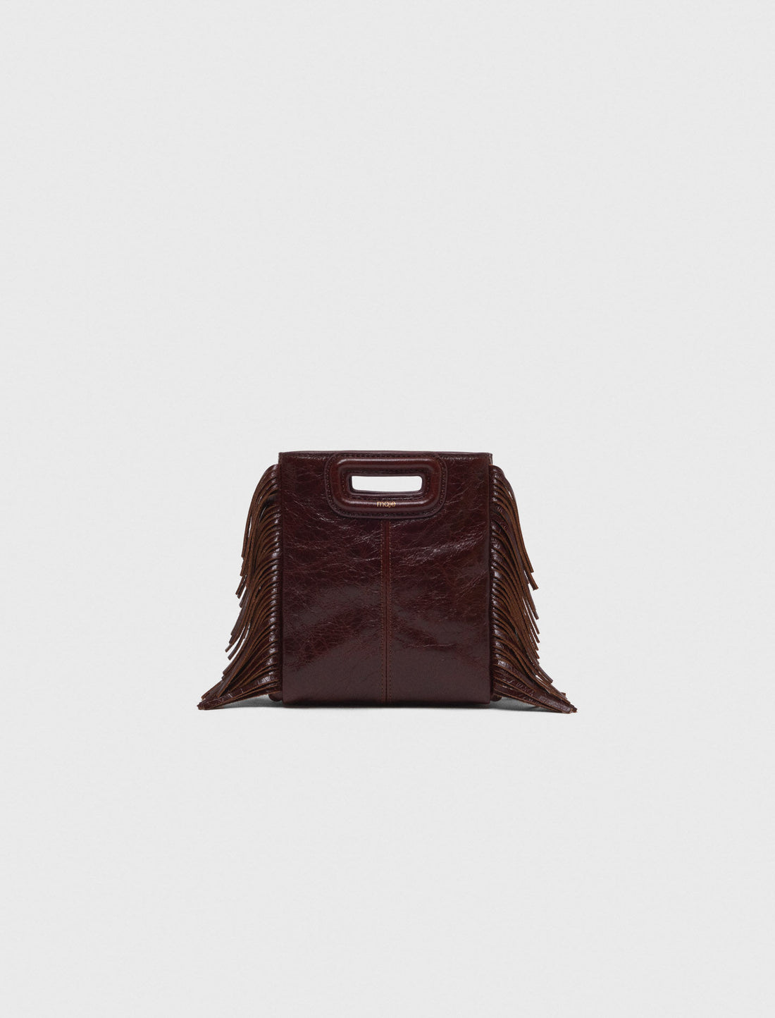 Bolso M mini de cuero agrietado