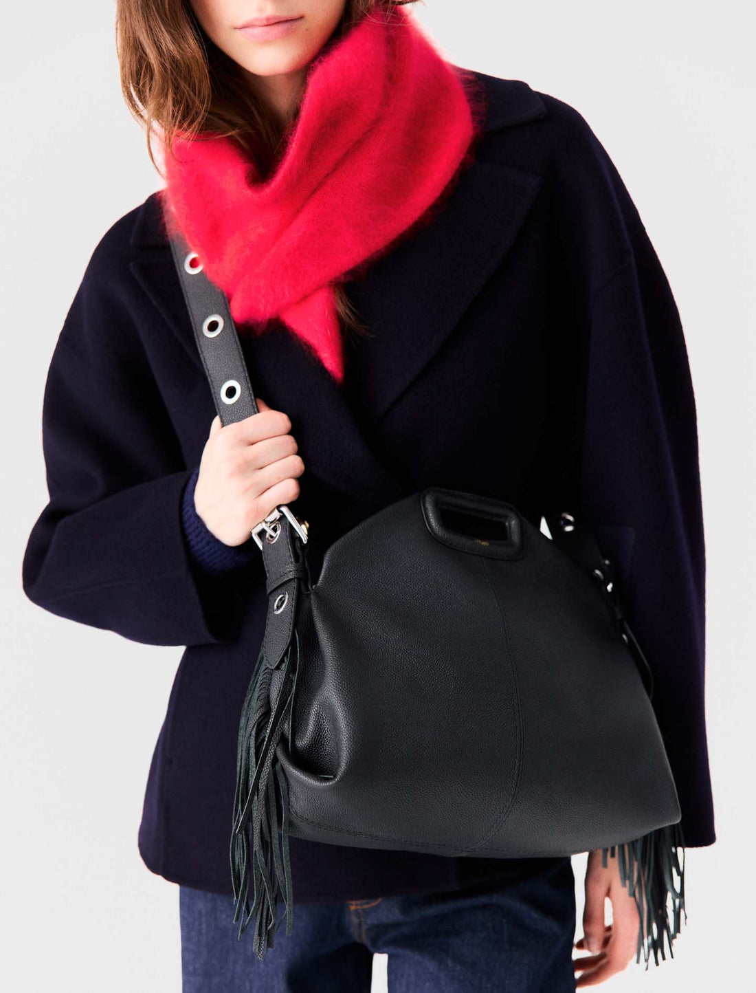 Bolso Miss M de cuero granulado