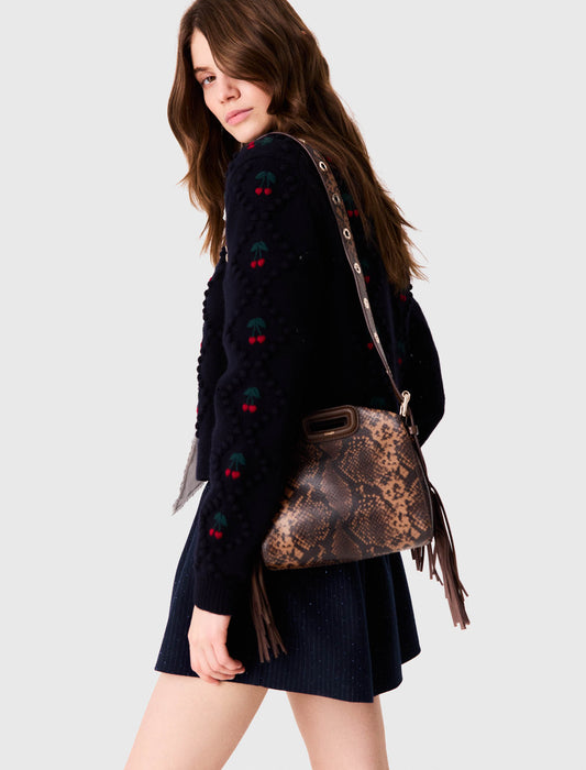 Bolso Miss M mini de piel repujada