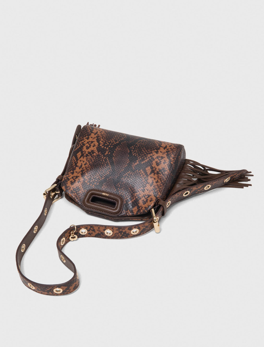Bolso Miss M mini de piel repujada