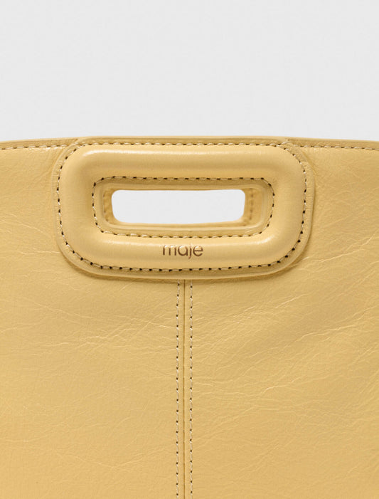 Bolso M Mini cuero craquelado mate