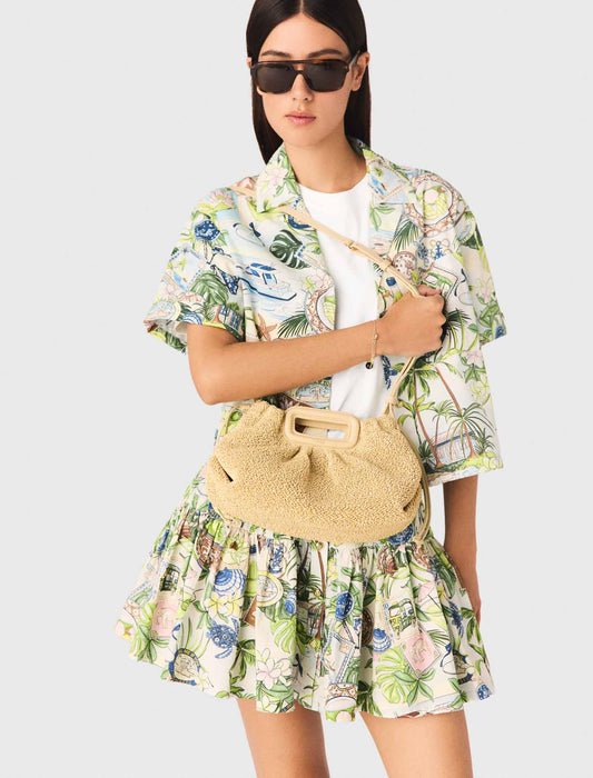 Bolso de mano Mipli con efecto rizado