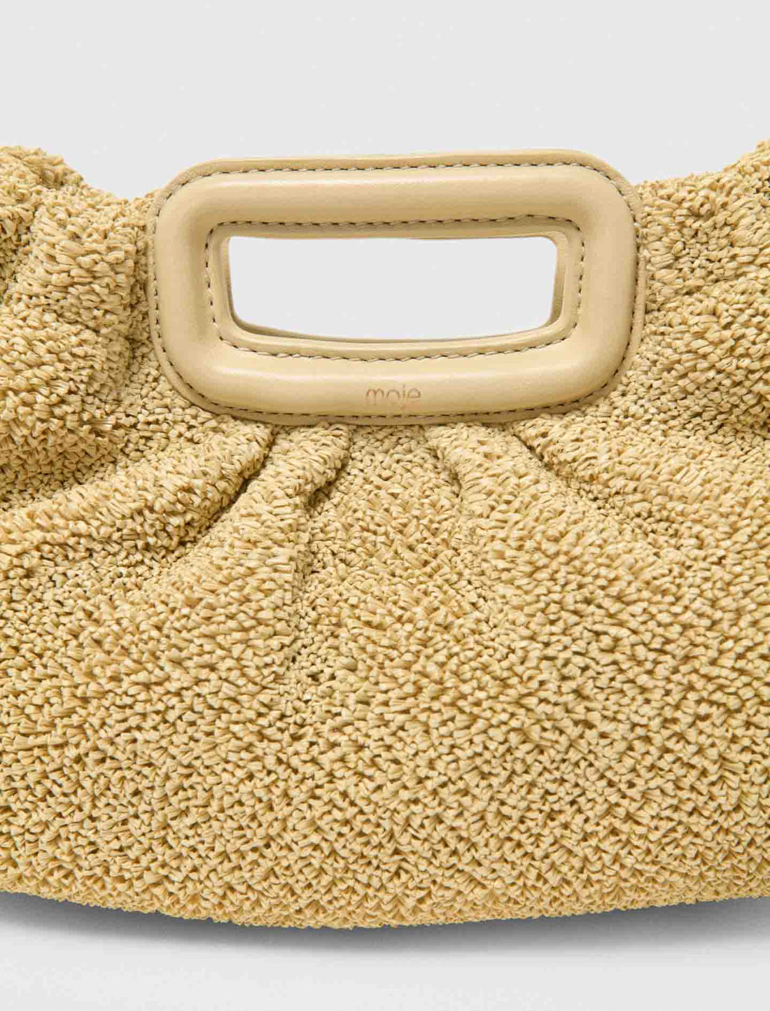 Bolso de mano Mipli con efecto rizado