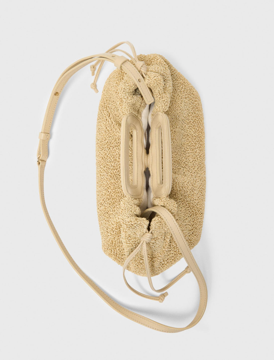 Bolso de mano Mipli con efecto rizado