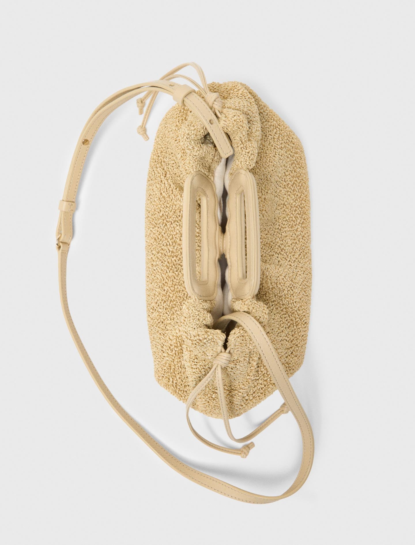 Bolso de mano Mipli con efecto rizado