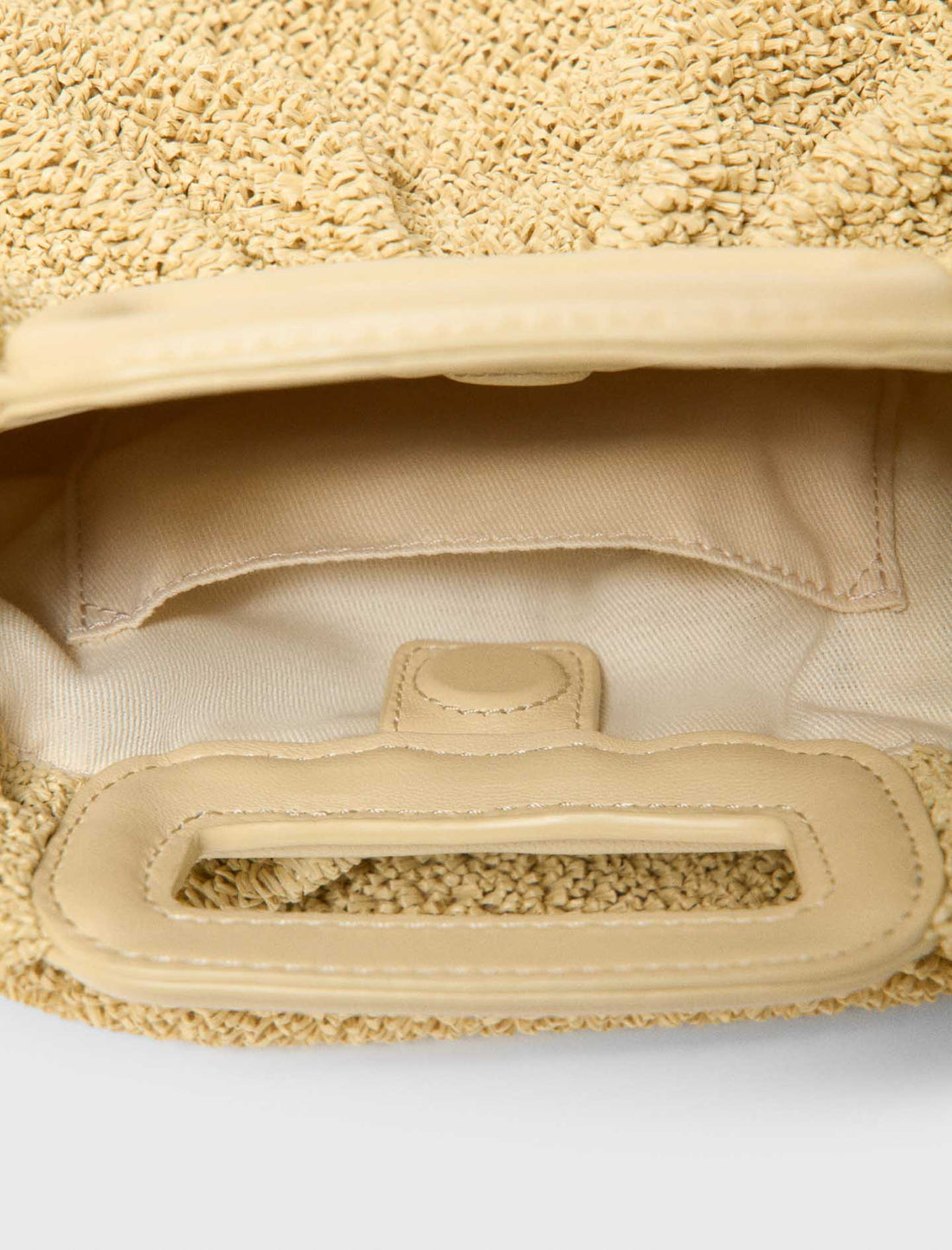 Bolso de mano Mipli con efecto rizado