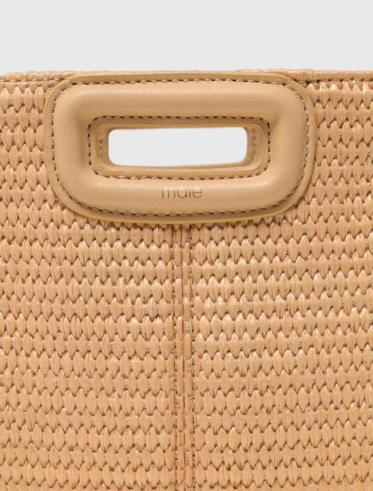 Bolso M Mini efecto rafia
