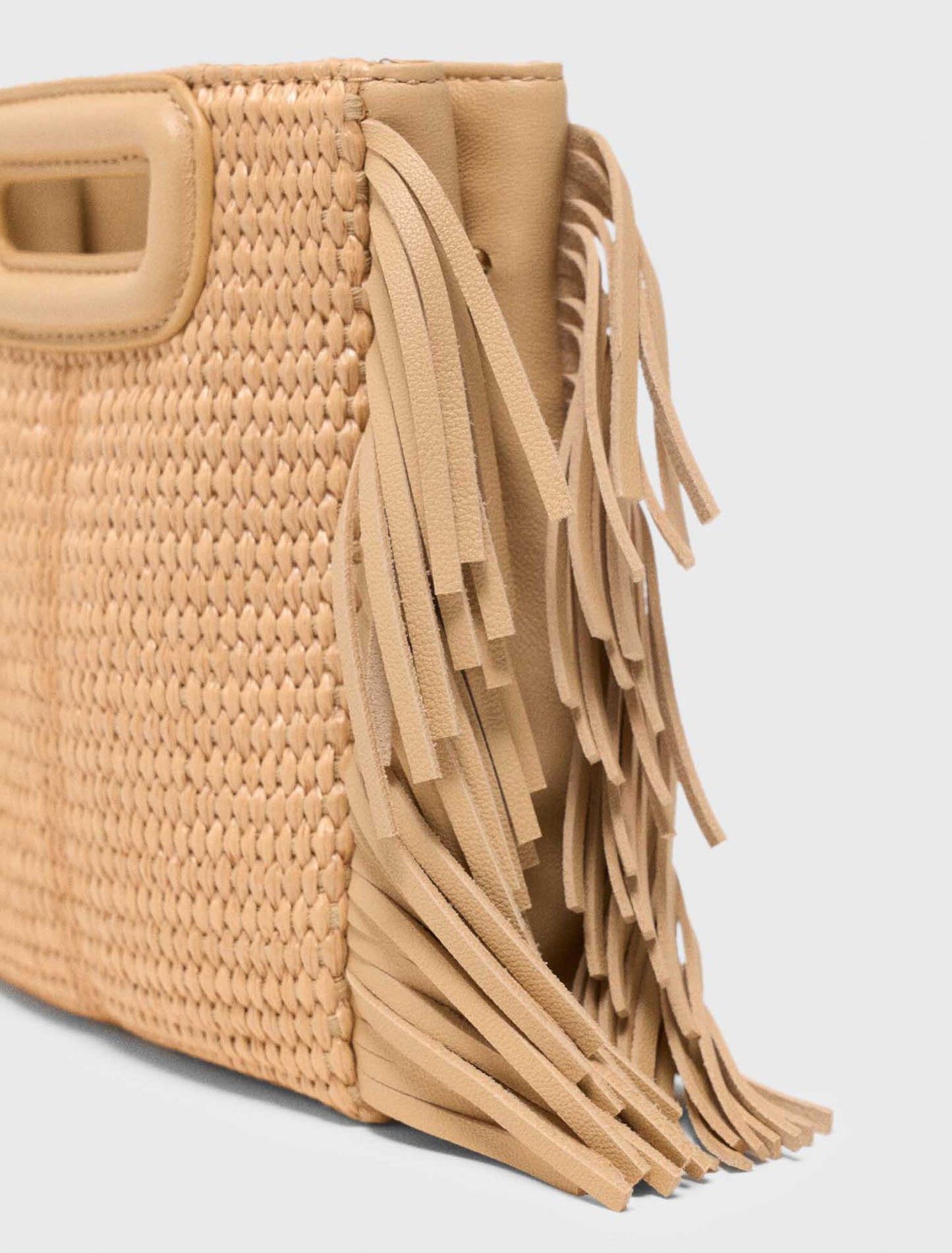 Bolso M Mini efecto rafia