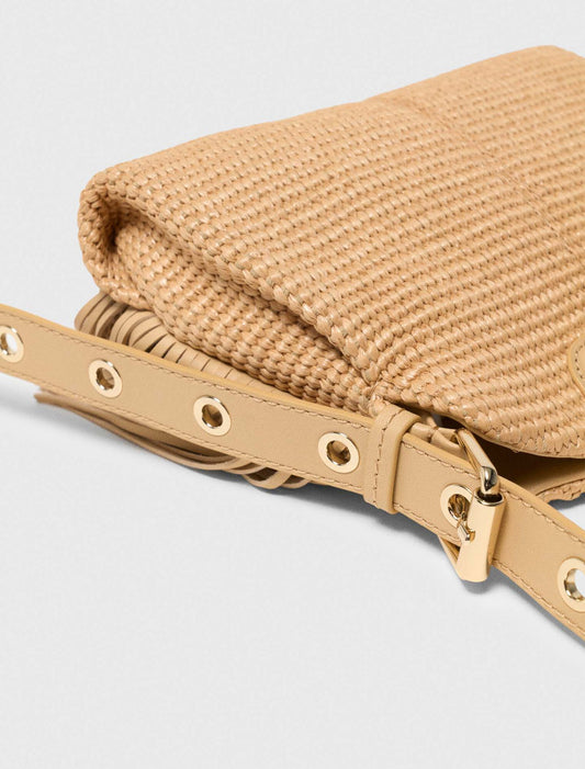 Bolso Miss M mini efecto rafia