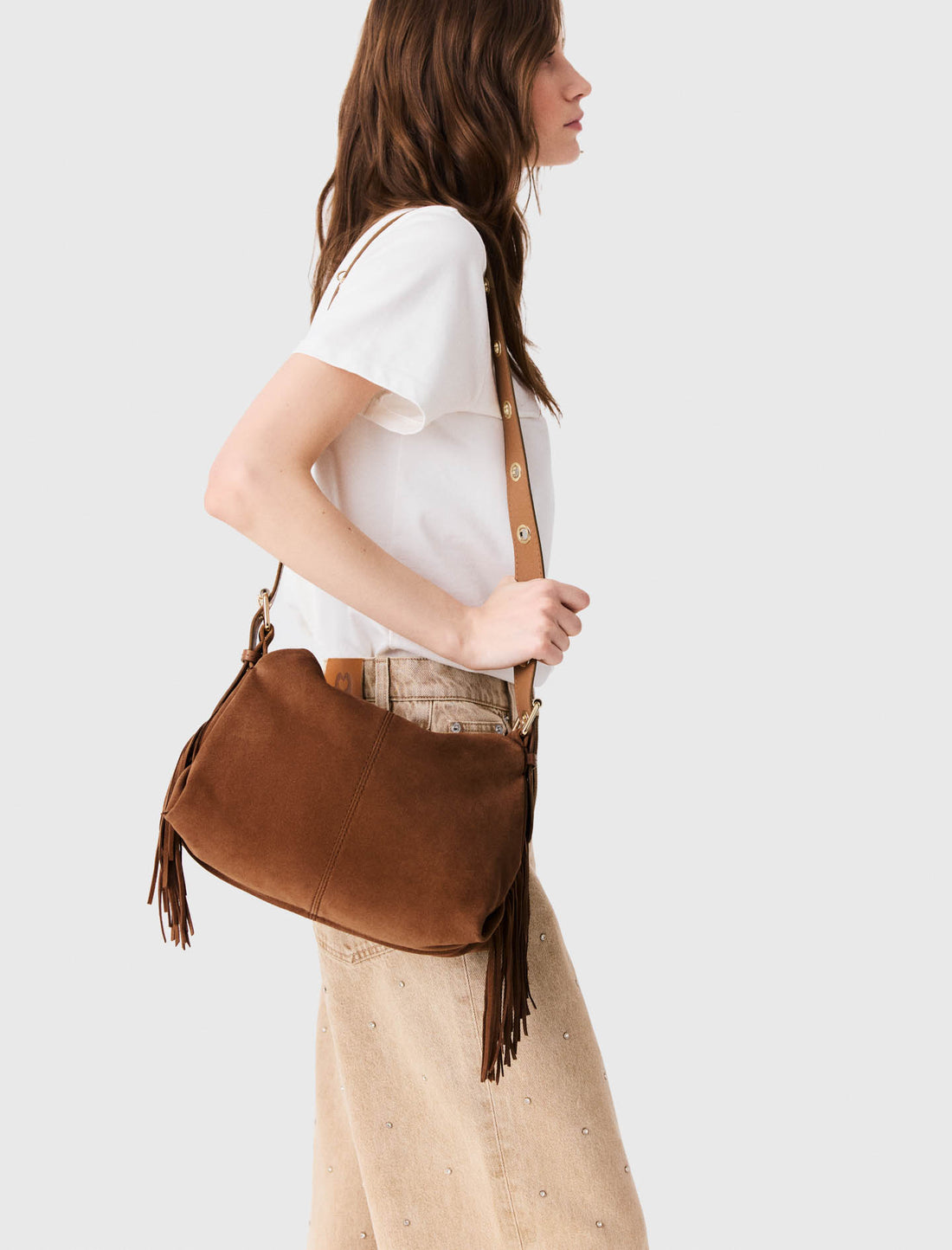Bolso Miss M de gamuza
