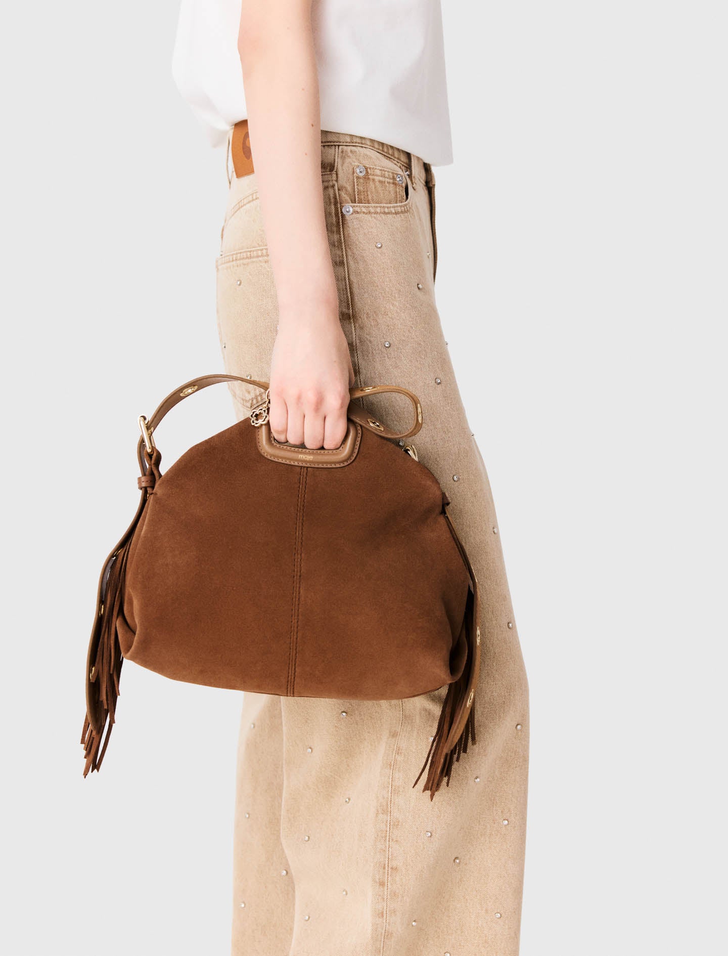 Bolso Miss M de gamuza