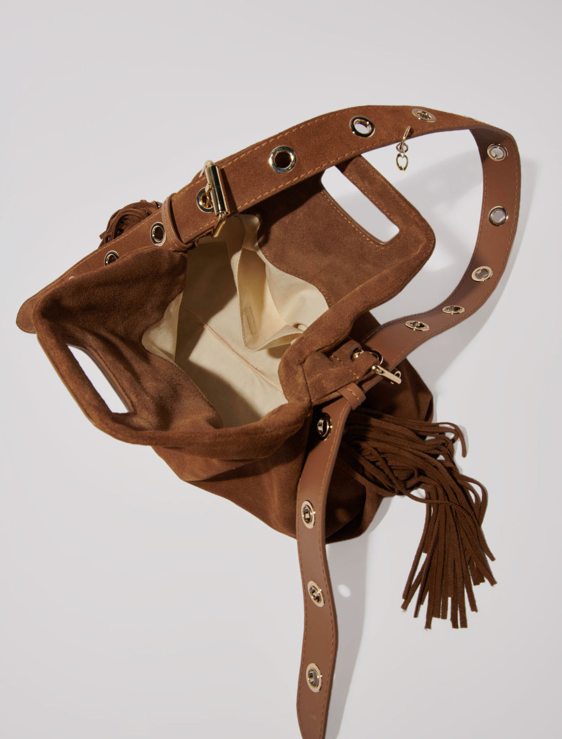 Bolso Miss M de gamuza