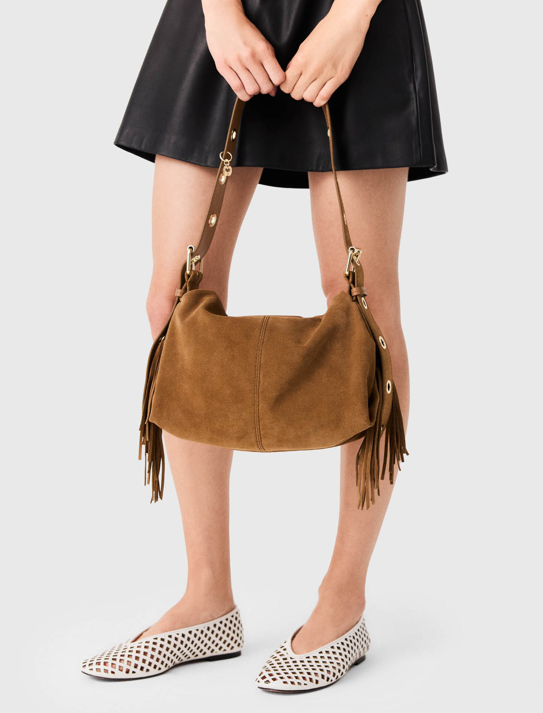 Bolso Miss M de gamuza