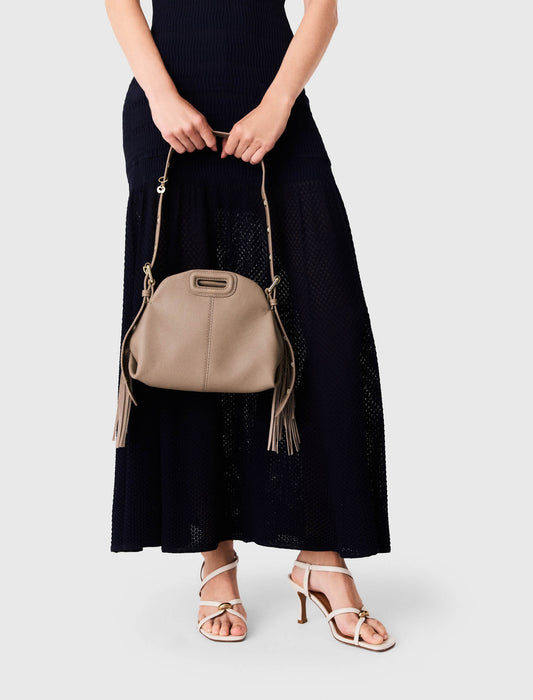 Bolso Miss M mini de piel granulada