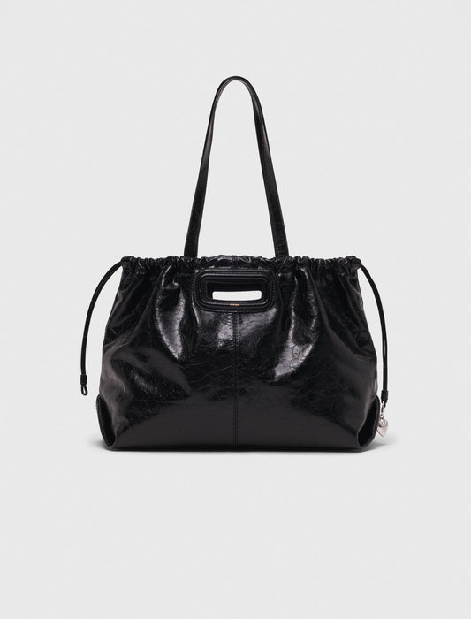 Bolso M Tote de cuero craquelado