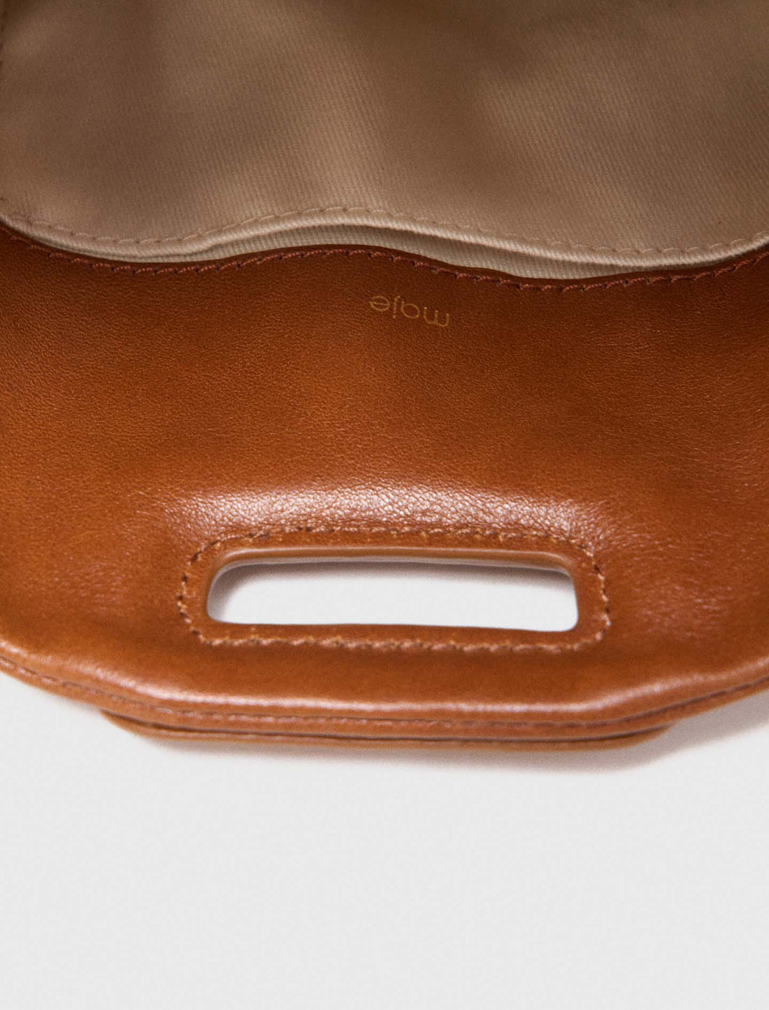 Bolso Miss M mini de cuero liso