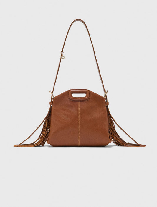 Bolso Miss M mini de cuero liso