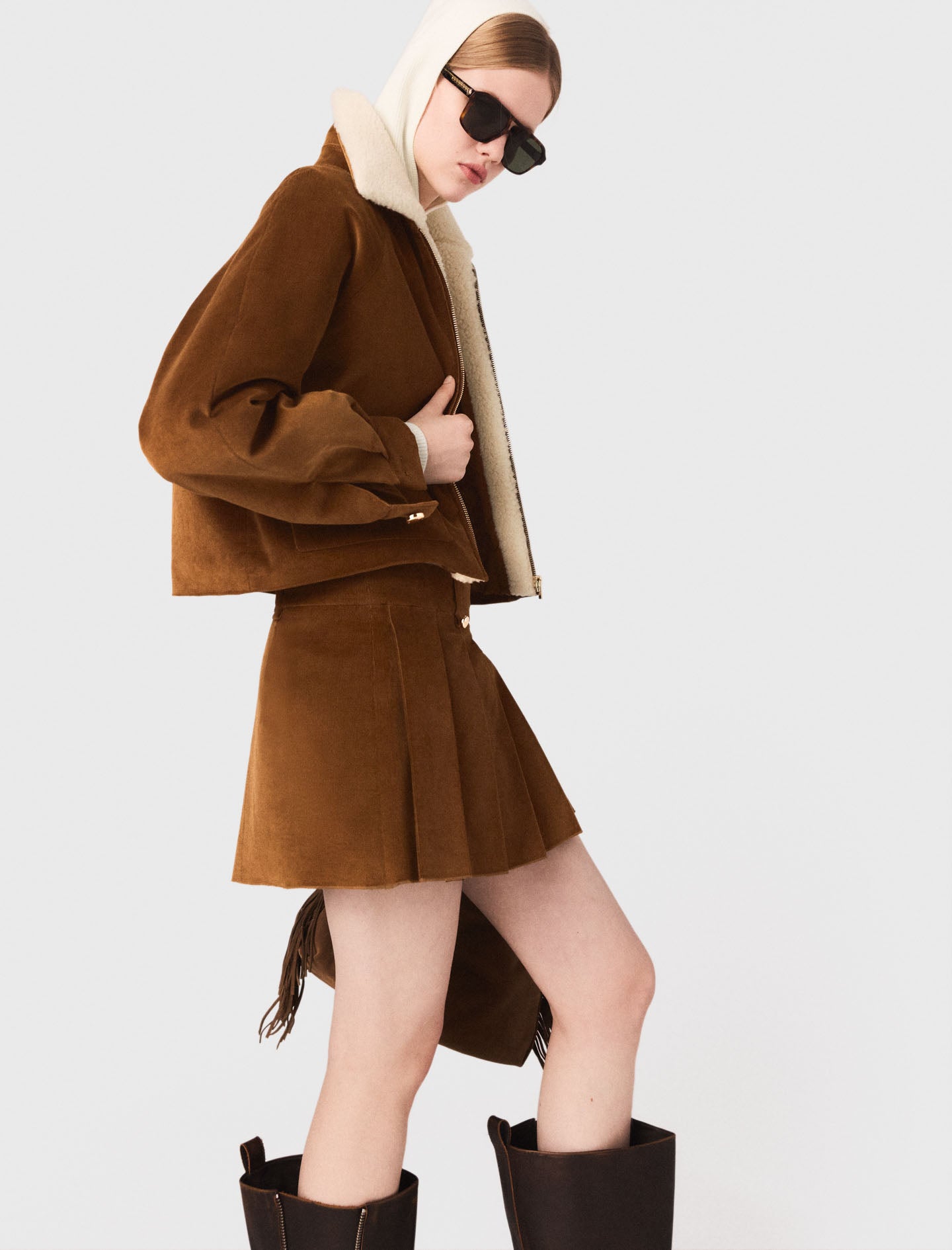 Chaqueta corta de pana