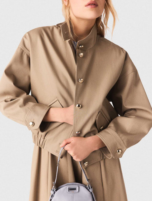 Cazadora bomber de algodón