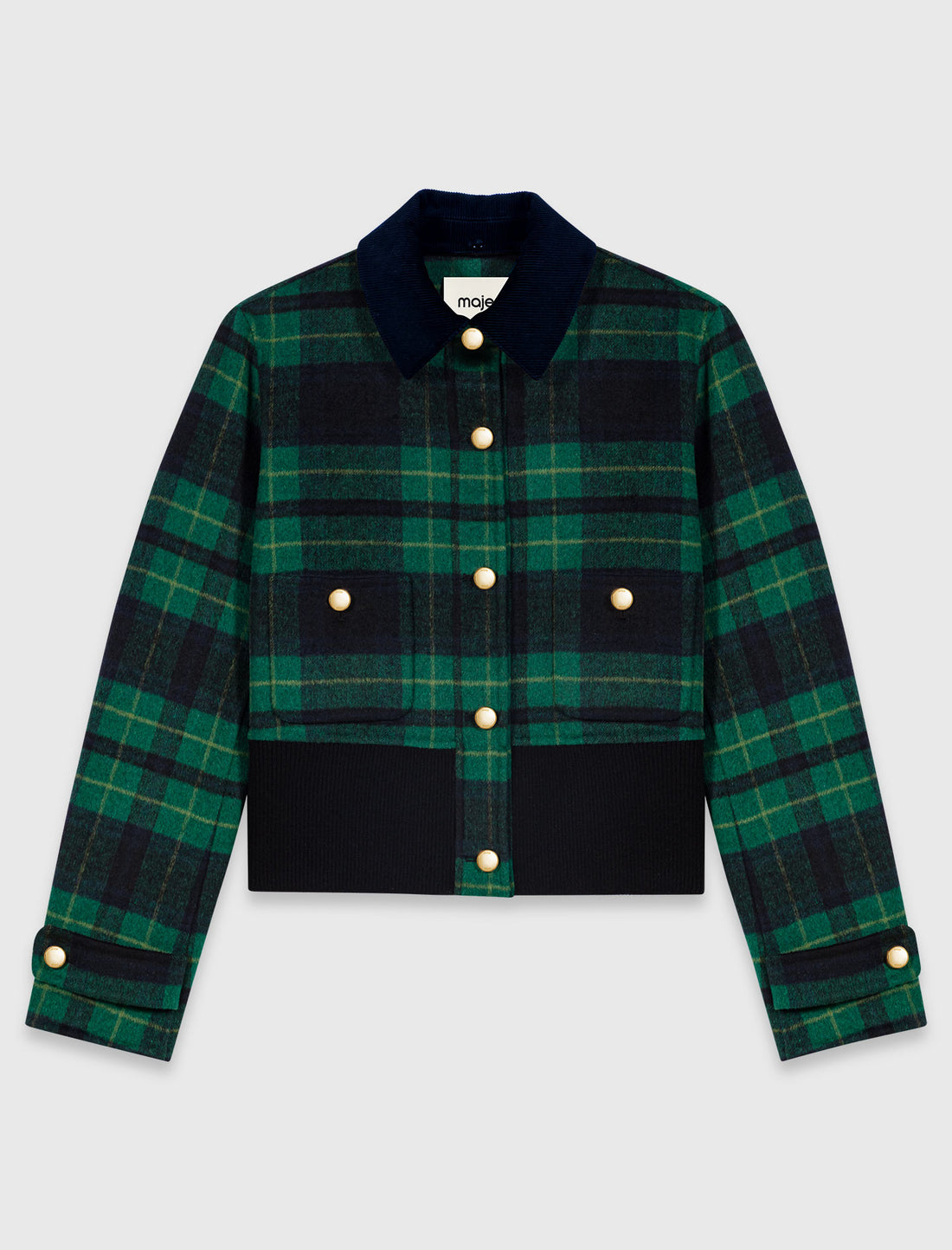 Chaqueta reversible cuello polipiel