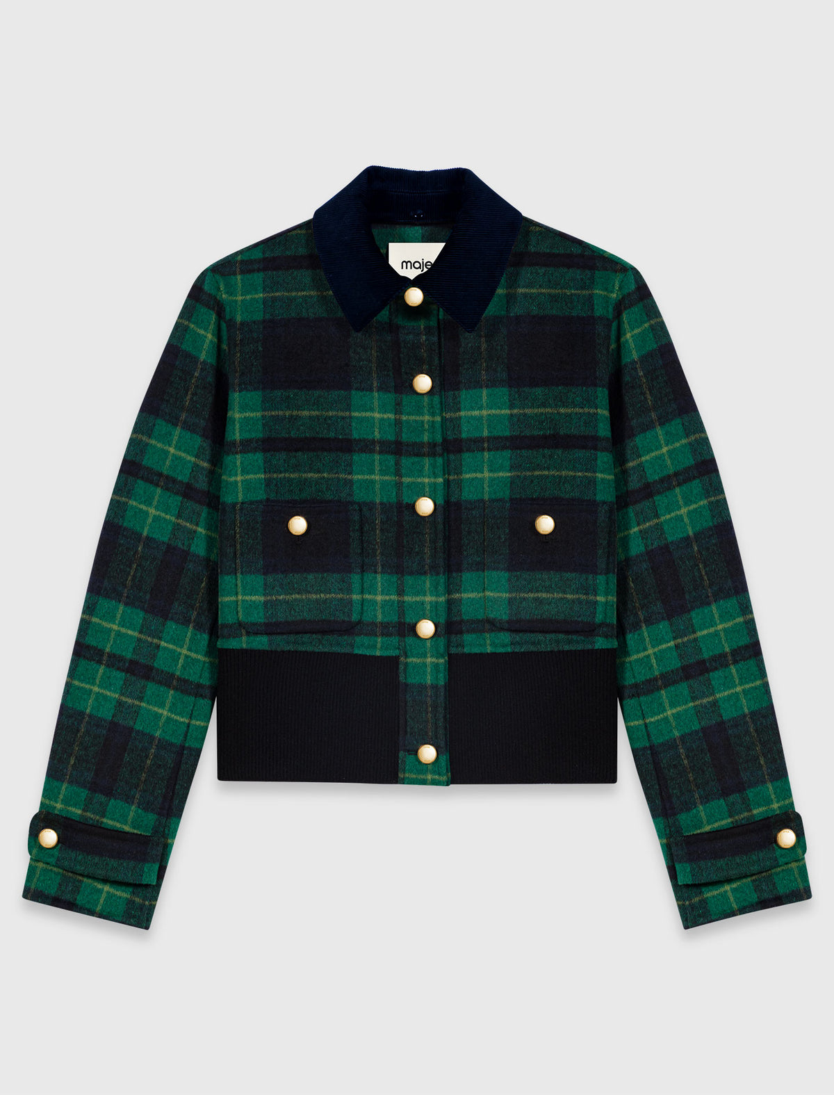 Chaqueta reversible cuello polipiel