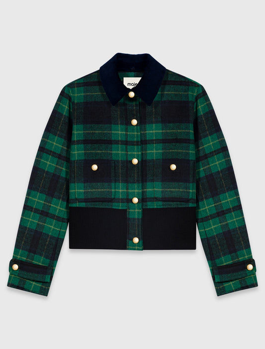 Chaqueta reversible cuello polipiel
