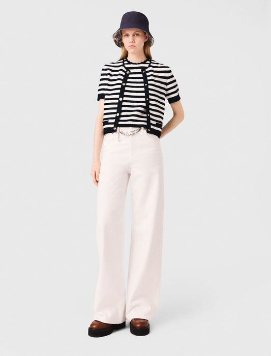 Cárdigan corto de ganchillo