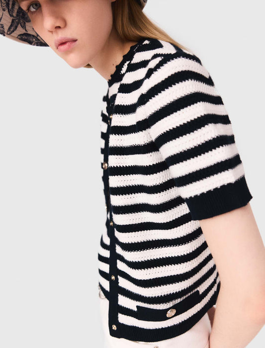 Cárdigan corto de ganchillo