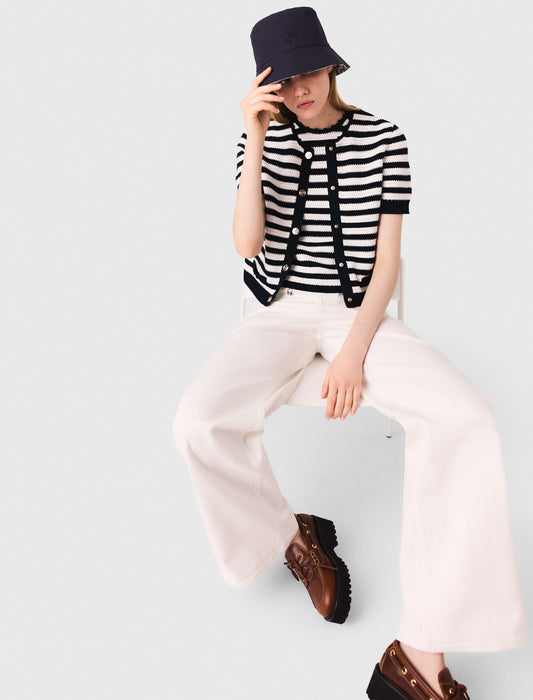 Cárdigan corto de ganchillo