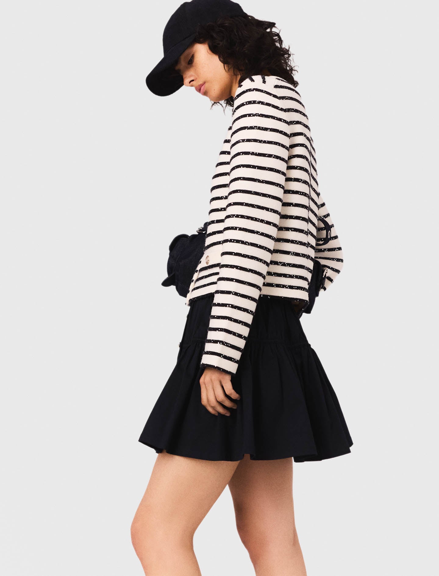 Cárdigan de rayas Maje