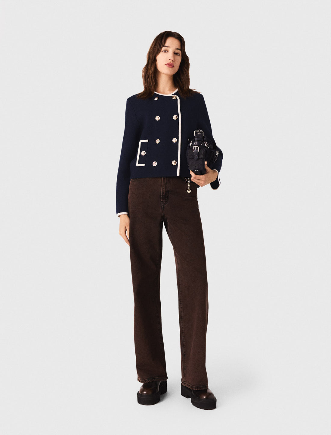 Chaqueta estructurada de punto