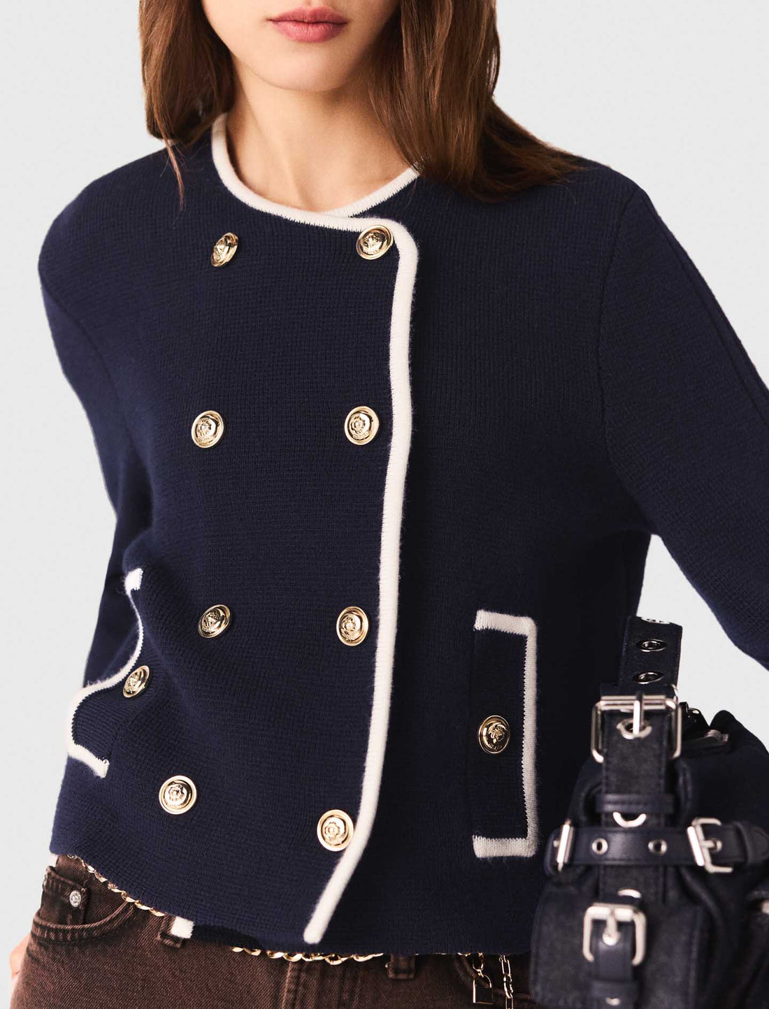 Chaqueta estructurada de punto