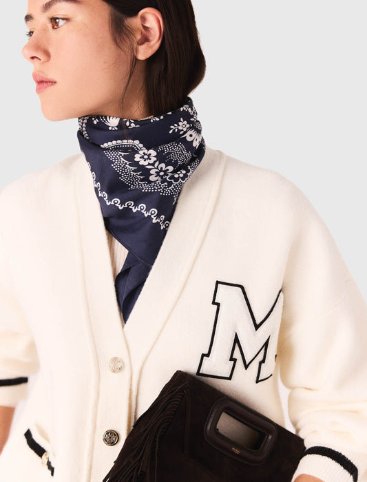 Cárdigan largo con bordado