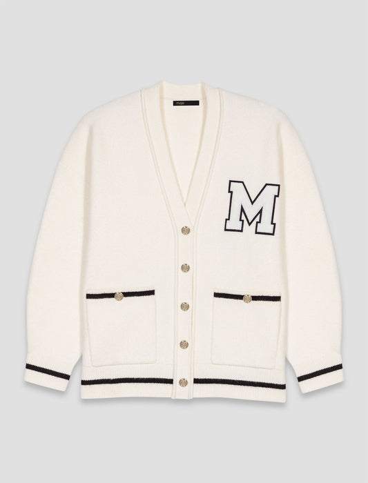 Cárdigan largo con bordado