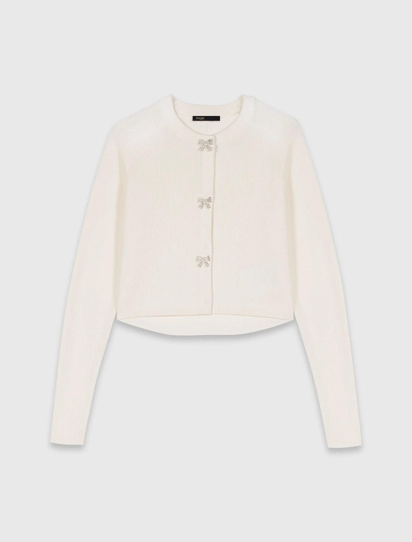 Cárdigan con botones lazo joya